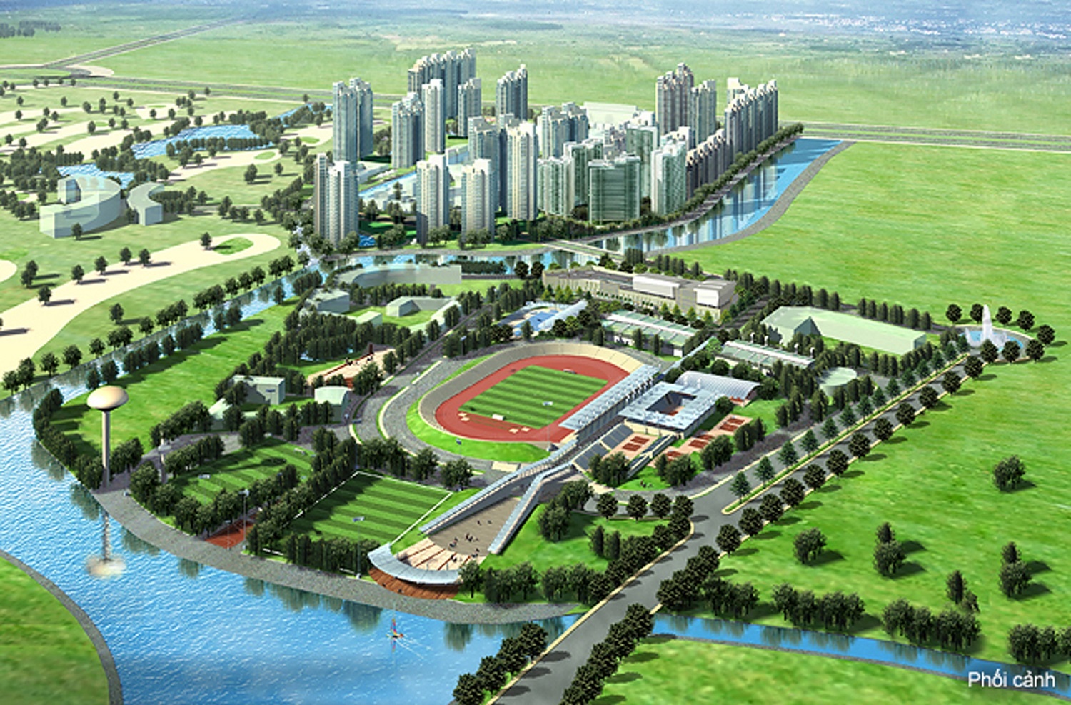 phối cảnh saigon sports city