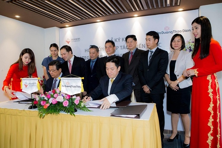 Lễ ký kết hợp tác triển khai dự án Q2 Thảo Điền giữa Frasers Centrepoint Limited và An Dương Thảo Điền