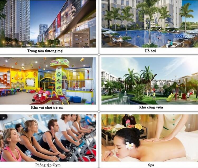 Một số tiện ích nổi bật tại dự án Waterina Suites