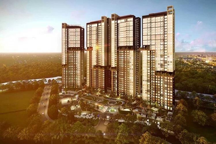 phối cảnh Phân khu căn hộ Palm Garden