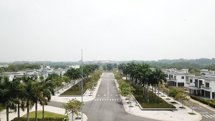 Một góc tại Zone 8 dự án Swan Bay