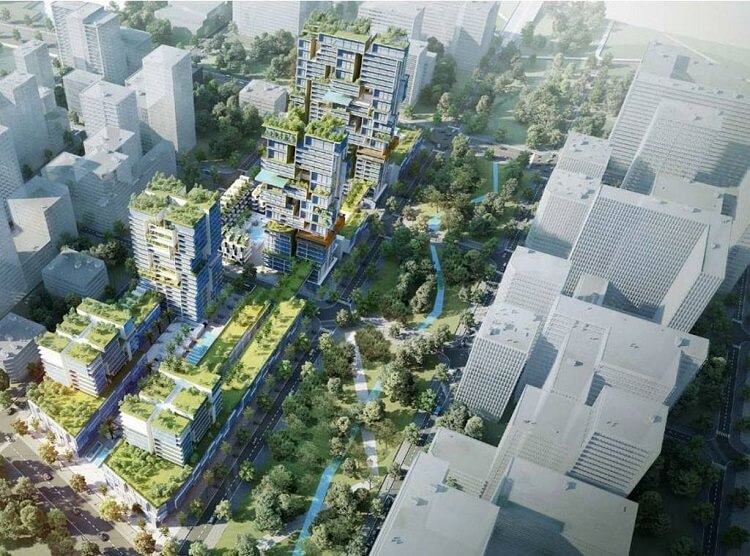 Phối cảnh thiết kế dự án Xi Thủ Thiêm