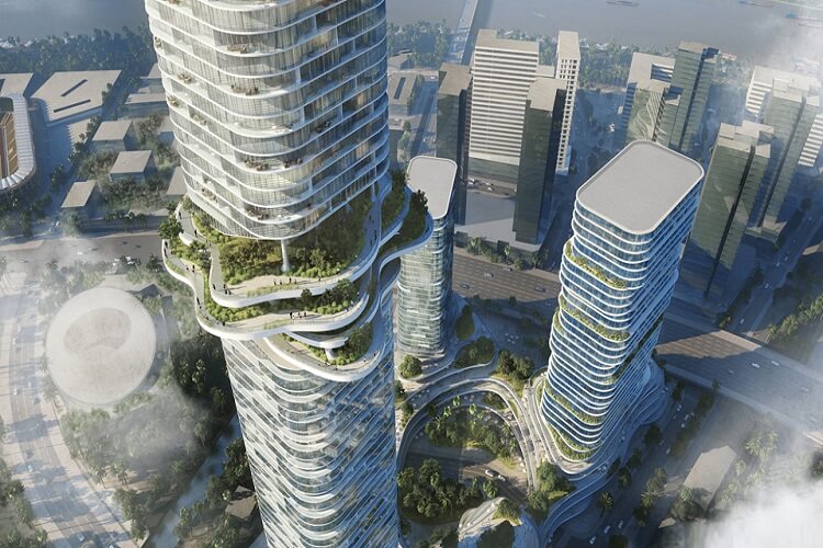 phối cảnh tháp 88 tầng dự án empire city